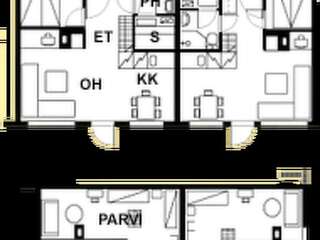 Дома для отпуска Holiday Home Ylläskarpalo 2 keskimmäinen Экясломполо Дом для отпуска-16
